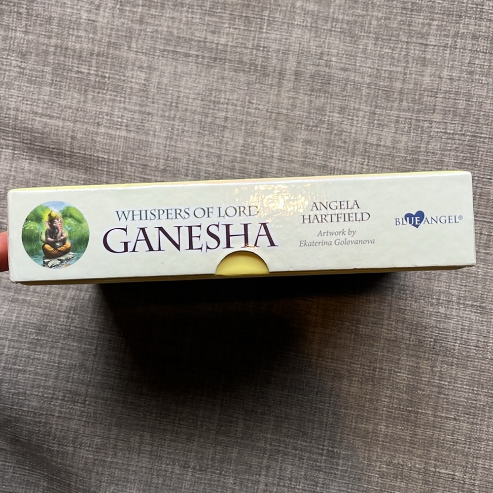 Whispers of Lord Ganesha Oracle Card and Guidebook Set by Angela Hartfield Tarot - Picture 3 of 5